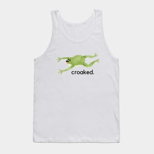 Croaked- a funny frog design Tank Top